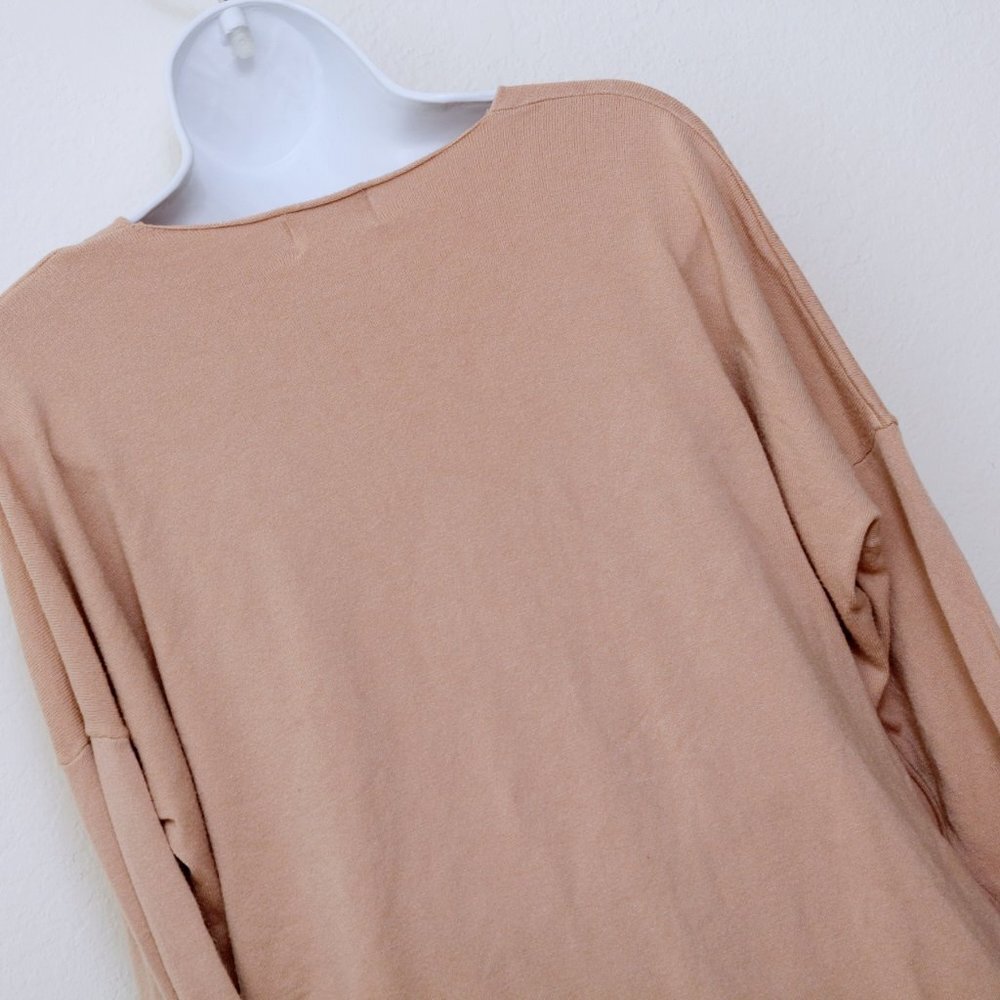 Dreamers Oversized V Neck Sweater‎ Orange Women Size M/L - Picture 5 of 8